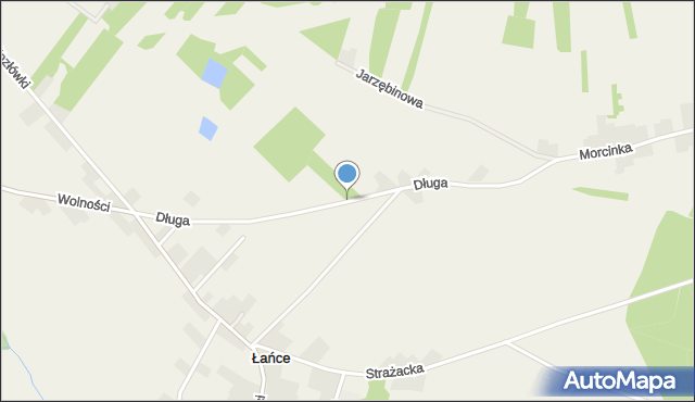 Łańce, Długa, mapa Łańce