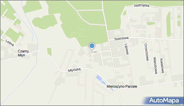 Mieroszyno, Długa, mapa Mieroszyno