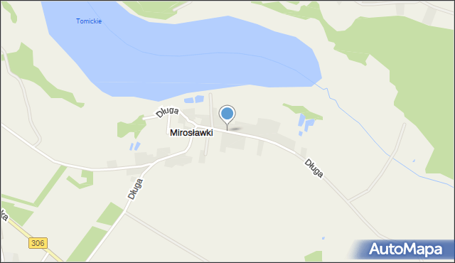 Mirosławki, Długa, mapa Mirosławki