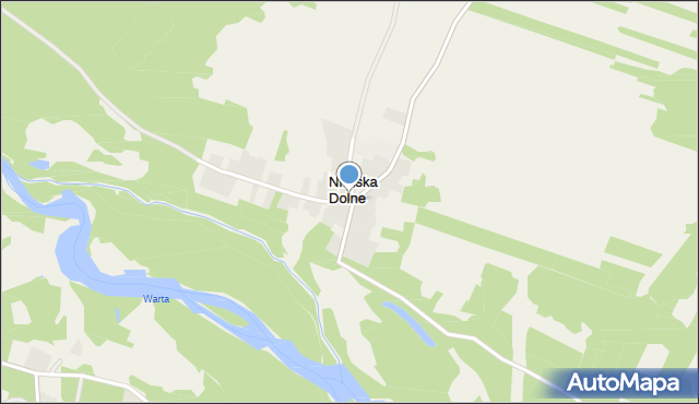 Niwiska Dolne, Długa, mapa Niwiska Dolne