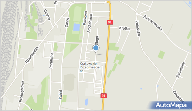 Piotrków Trybunalski, Długa, mapa Piotrków Trybunalski