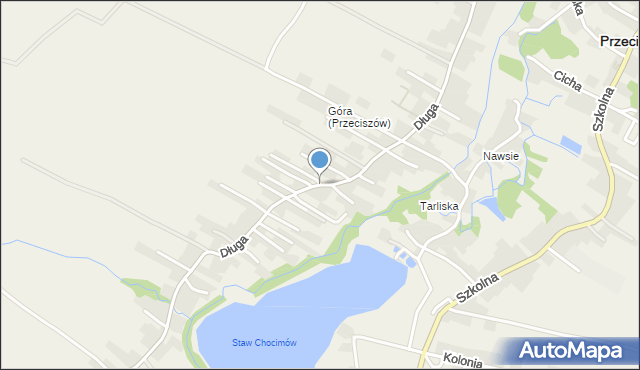 Przeciszów, Długa, mapa Przeciszów