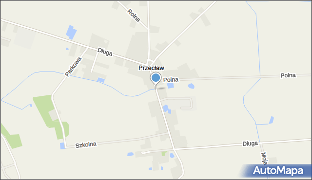 Przecław gmina Szamotuły, Długa, mapa Przecław gmina Szamotuły