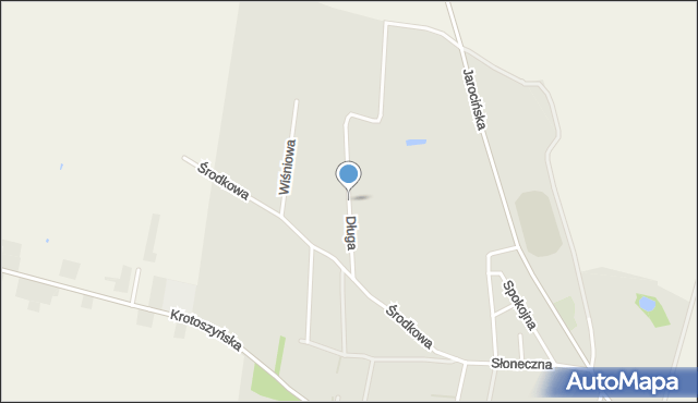 Raszków powiat ostrowski, Długa, mapa Raszków powiat ostrowski