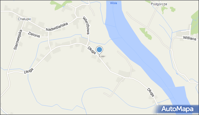 Ryczów gmina Spytkowice, Długa, mapa Ryczów gmina Spytkowice