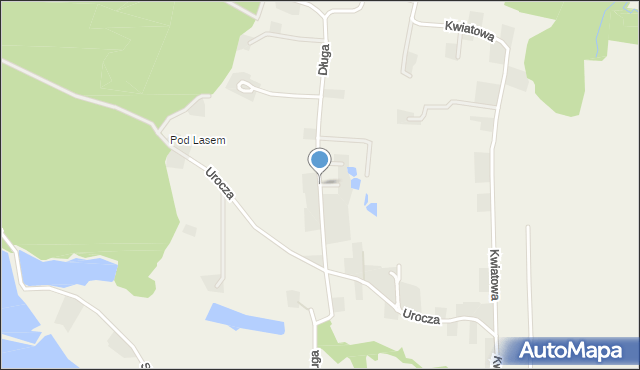 Simoradz, Długa, mapa Simoradz