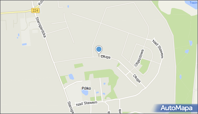 Skarszewy powiat starogardzki, Długa, mapa Skarszewy powiat starogardzki