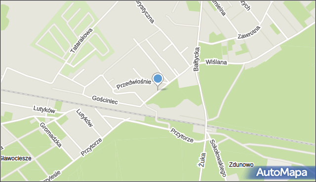 Szczecin, Długa, mapa Szczecina