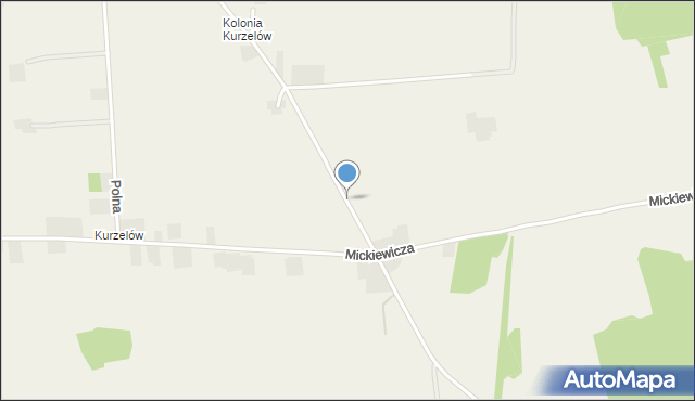 Wilkowiecko, Długosza, mapa Wilkowiecko