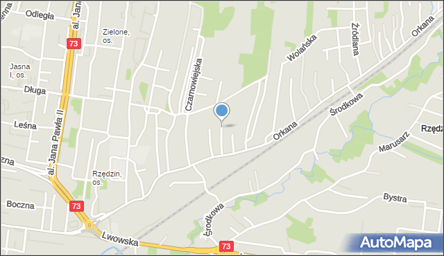 Tarnów, Dmowskiego Romana, mapa Tarnów