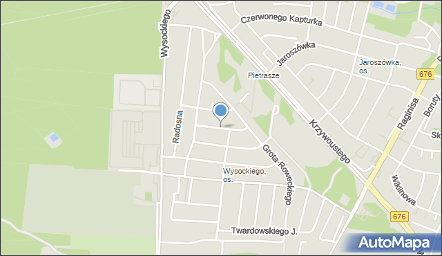 Białystok, Domeyki Ignacego, mapa Białegostoku