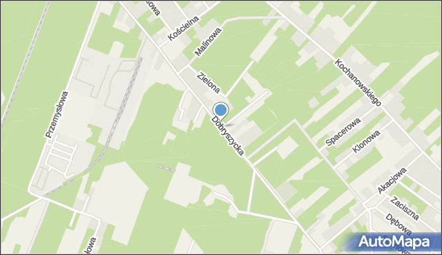 Blok Dobryszyce, Dobryszycka, mapa Blok Dobryszyce