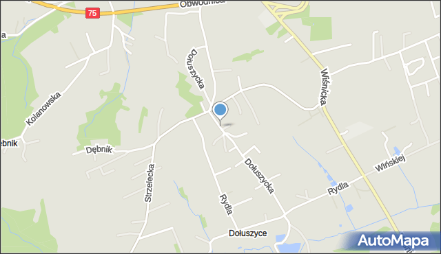 Bochnia, Dołuszycka, mapa Bochni