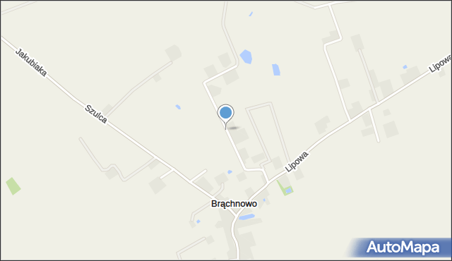 Brąchnowo, Dożynkowa, mapa Brąchnowo