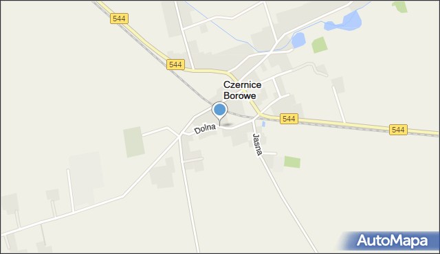 Czernice Borowe, Dolna, mapa Czernice Borowe