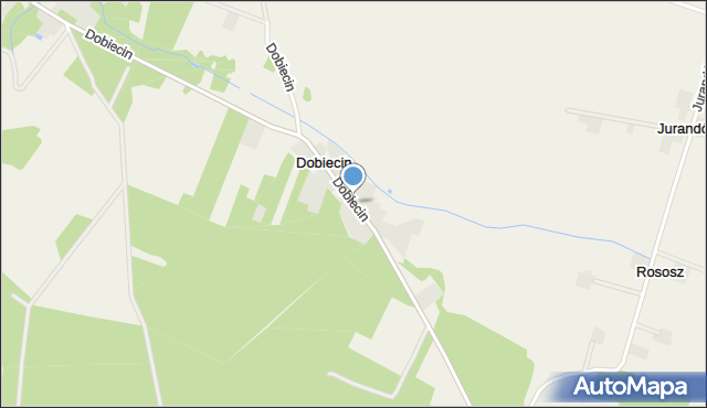 Dobiecin gmina Chynów, Dobiecin, mapa Dobiecin gmina Chynów