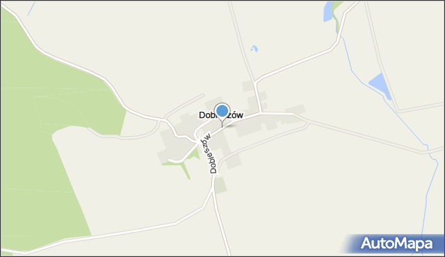 Dobieszów gmina Głubczyce, Dobieszów, mapa Dobieszów gmina Głubczyce