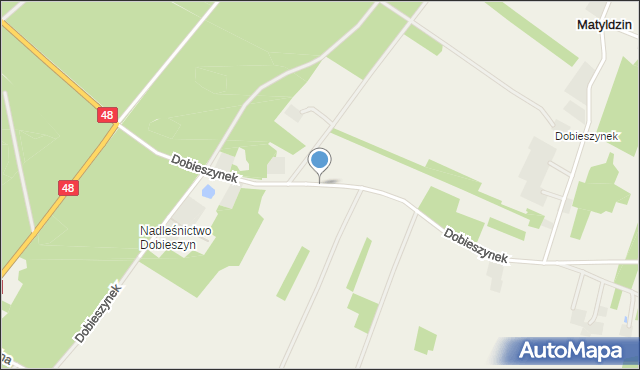 Dobieszyn gmina Stromiec, Dobieszynek, mapa Dobieszyn gmina Stromiec