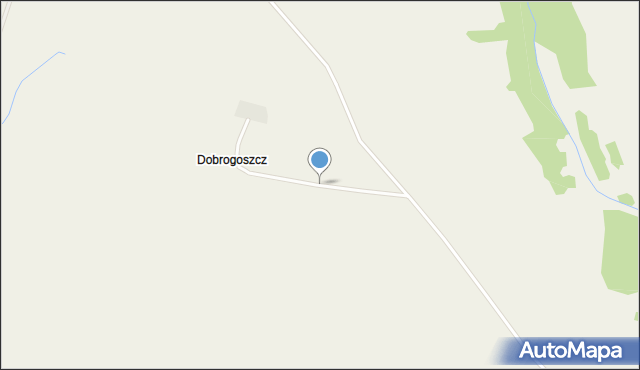 Dobrogoszcz gmina Wałcz, Dobrogoszcz, mapa Dobrogoszcz gmina Wałcz