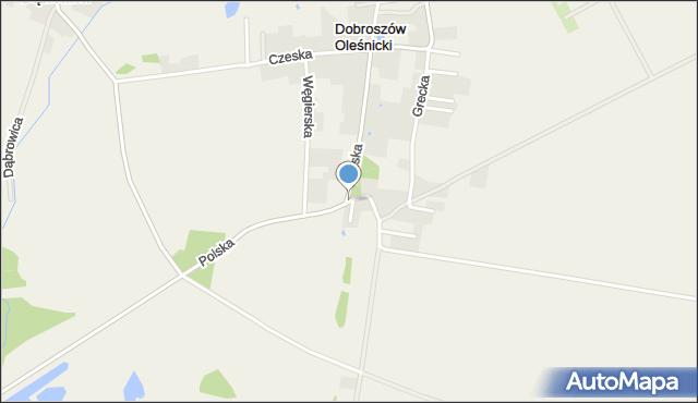 Dobroszów Oleśnicki, Dobroszów Oleśnicki, mapa Dobroszów Oleśnicki