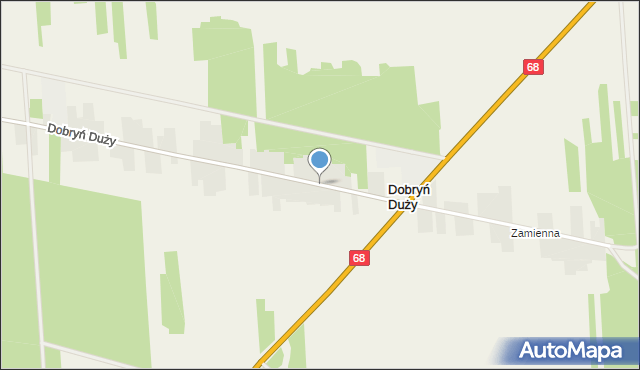 Dobryń Duży, Dobryń Duży, mapa Dobryń Duży