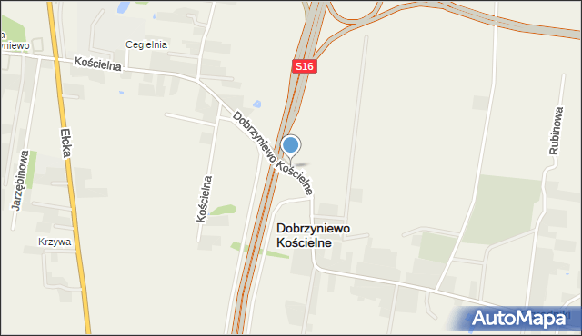 Dobrzyniewo Kościelne, Dobrzyniewo Kościelne, mapa Dobrzyniewo Kościelne