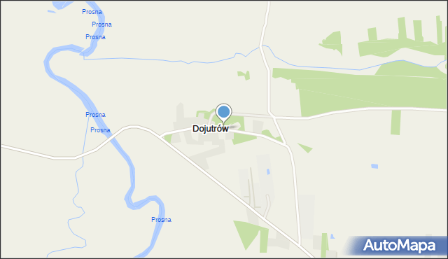 Dojutrów, Dojutrów, mapa Dojutrów