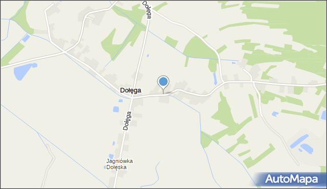 Dołęga gmina Szczurowa, Dołęga, mapa Dołęga gmina Szczurowa