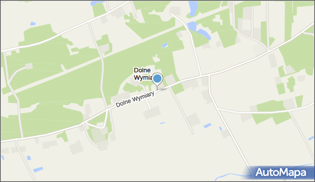 Dolne Wymiary, Dolne Wymiary, mapa Dolne Wymiary