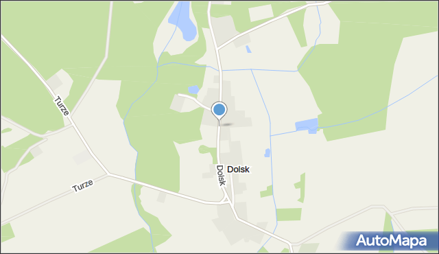 Dolsk gmina Dębno, Dolsk, mapa Dolsk gmina Dębno