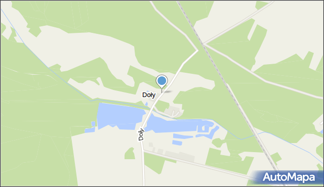 Doły gmina Boronów, Doły, mapa Doły gmina Boronów