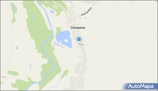 Domanice gmina Mietków, Domanice, mapa Domanice gmina Mietków