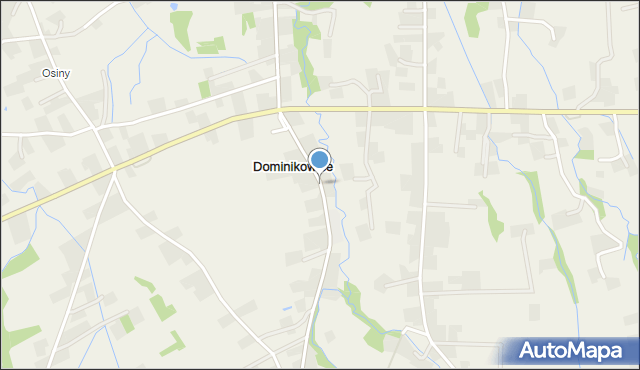Dominikowice gmina Gorlice, Dominikowice, mapa Dominikowice gmina Gorlice