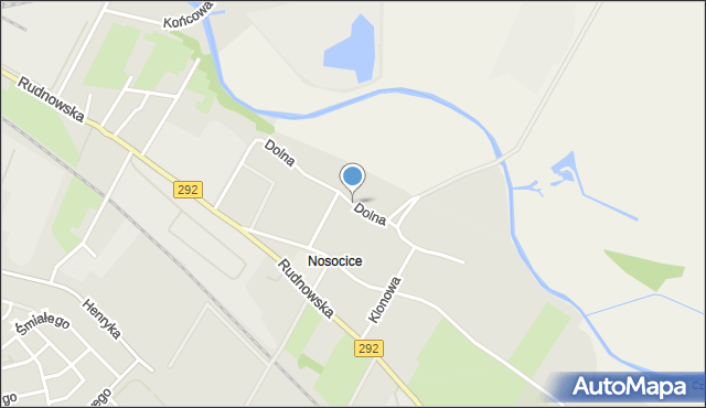 Głogów, Dolna, mapa Głogów