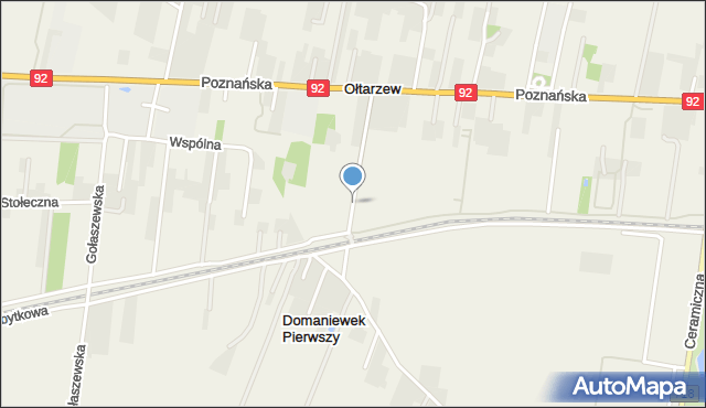 Gołaszew, Domaniewska, mapa Gołaszew