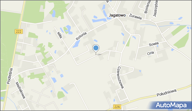 Jagatowo, Dolna, mapa Jagatowo