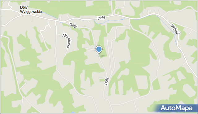 Kazimierz Dolny, Doły, mapa Kazimierz Dolny