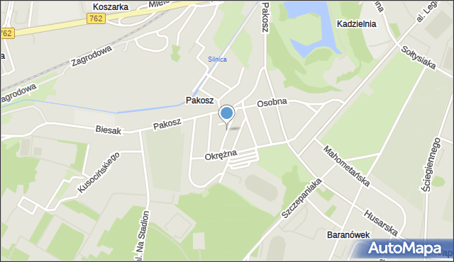 Kielce, Dolna, mapa Kielc