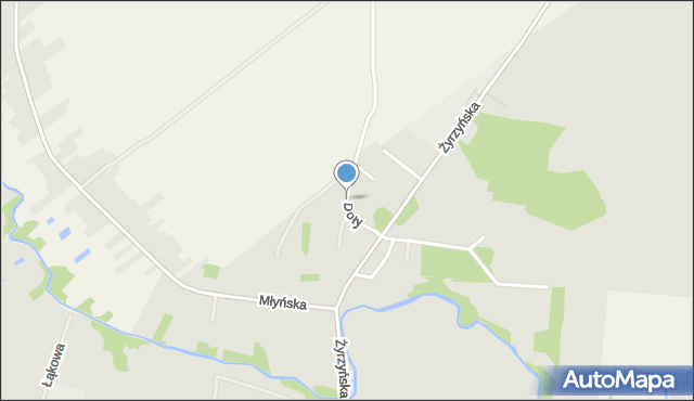 Końskowola, Doły, mapa Końskowola