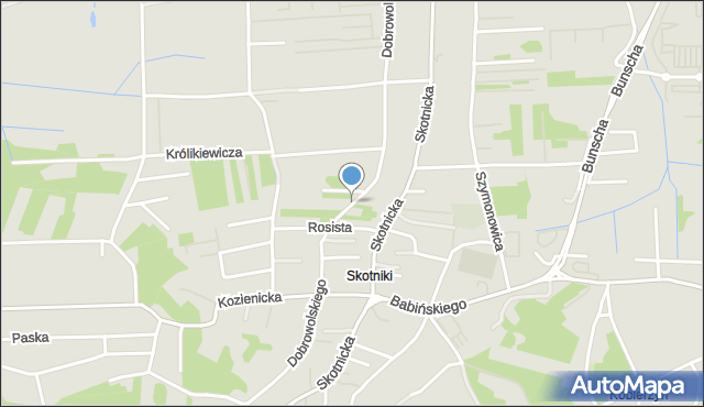 Kraków, Dobrowolskiego Antoniego, mapa Krakowa