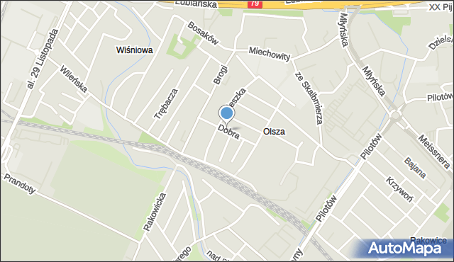 Kraków, Dobra, mapa Krakowa