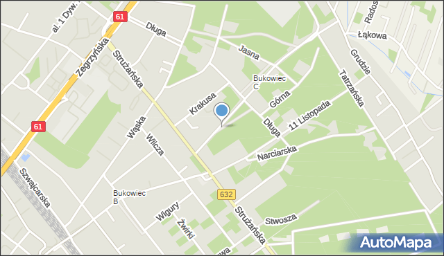 Legionowo, Dolna, mapa Legionowo