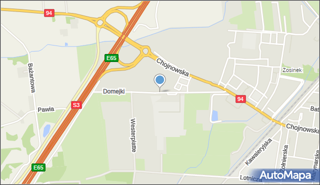 Legnica, Domejki Ignacego, mapa Legnicy