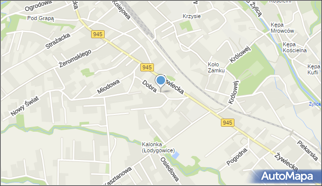 Łodygowice powiat żywiecki, Dobra, mapa Łodygowice powiat żywiecki