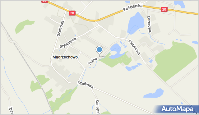 Mądrzechowo, Dolna, mapa Mądrzechowo