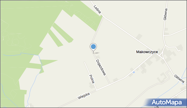 Makowczyce, Dojazdowa, mapa Makowczyce