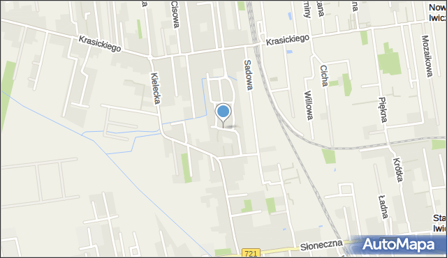 Nowa Iwiczna, Do Rynku, mapa Nowa Iwiczna