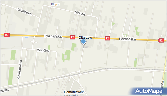 Ołtarzew, Domaniewska, mapa Ołtarzew