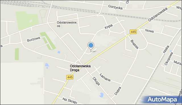 Ostrów Wielkopolski, Dolna, mapa Ostrów Wielkopolski