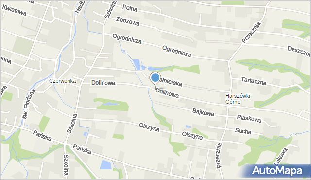 Pisarzowice gmina Wilamowice, Dolinowa, mapa Pisarzowice gmina Wilamowice